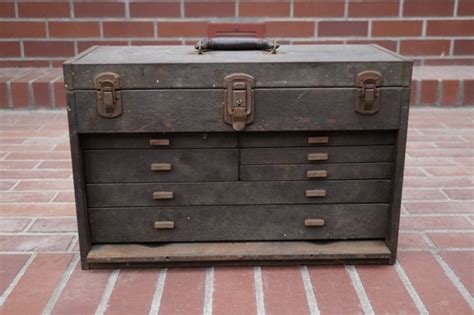 vintage sander in steel tool box|antique plastic tool boxes.